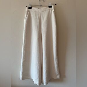 Wilfred Cream Wide-Leg Culotte Pants